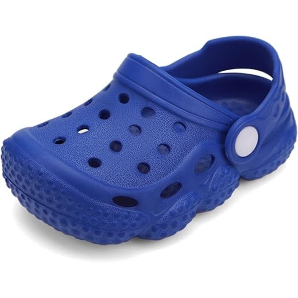 New Inminpin Toddler Boys Size 5.5 Blue Clogs Sandal Breathable Non Slip Shoes